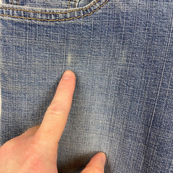 Levi's Jeans Women's 30x31 Blue Medium Wash USA VTG 518 Superlow Boot cut - Picture 3 of 16